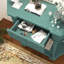 Console de style Mid-Century avec 1 tiroir et assemblage minimal requis pour le salon-960971202