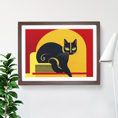 Cat Deco Vol.2 Abstract 1 Piece Single Picture Frame Painting