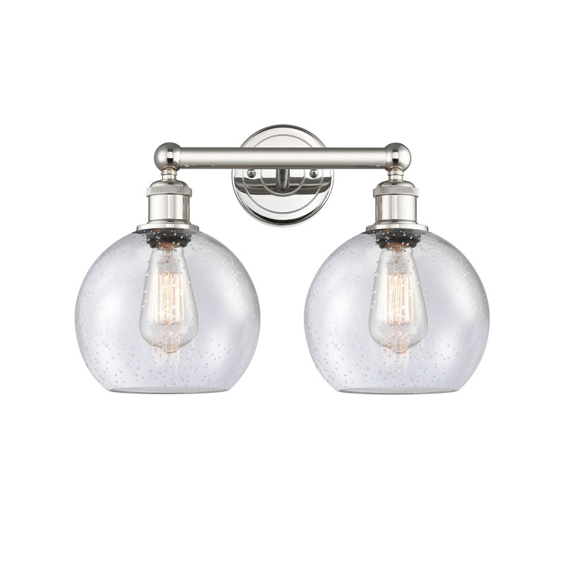 Éclairage pour meuble-lavabo à 2 lumières à intensité variable Ellington, Nickel poli