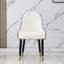 2 chaises en similicuir avec des pieds en métal, noir, de style moderne pour tous les espaces, 2