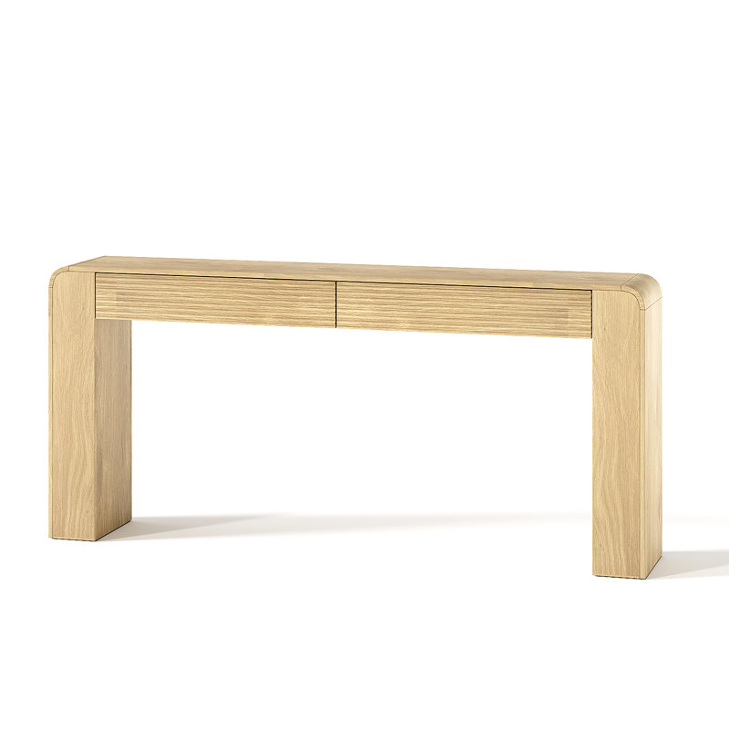 Console cannelée, Natural Wood, Natural Wood, Natural Wood