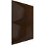 L 11 7/8 po x H 11 7/8 po Panneau mural décoratif 3D EnduraWall Aberdeen, brume champagne métallique universelle (couvre 0,98 pi2)-123529652-123529659