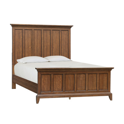Solid Wood Low Profile Panel Bed -  Samuel Lawrence, S838-BR-K1