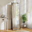 Miroir pleine longueur, miroir rectangulaire complet 64 po x 21 po, noir-171598732