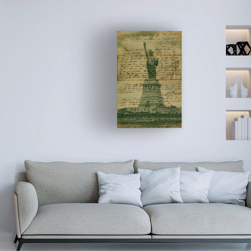 Art sur toile Marcus Jules Liberty, H 12 po x l 19 po