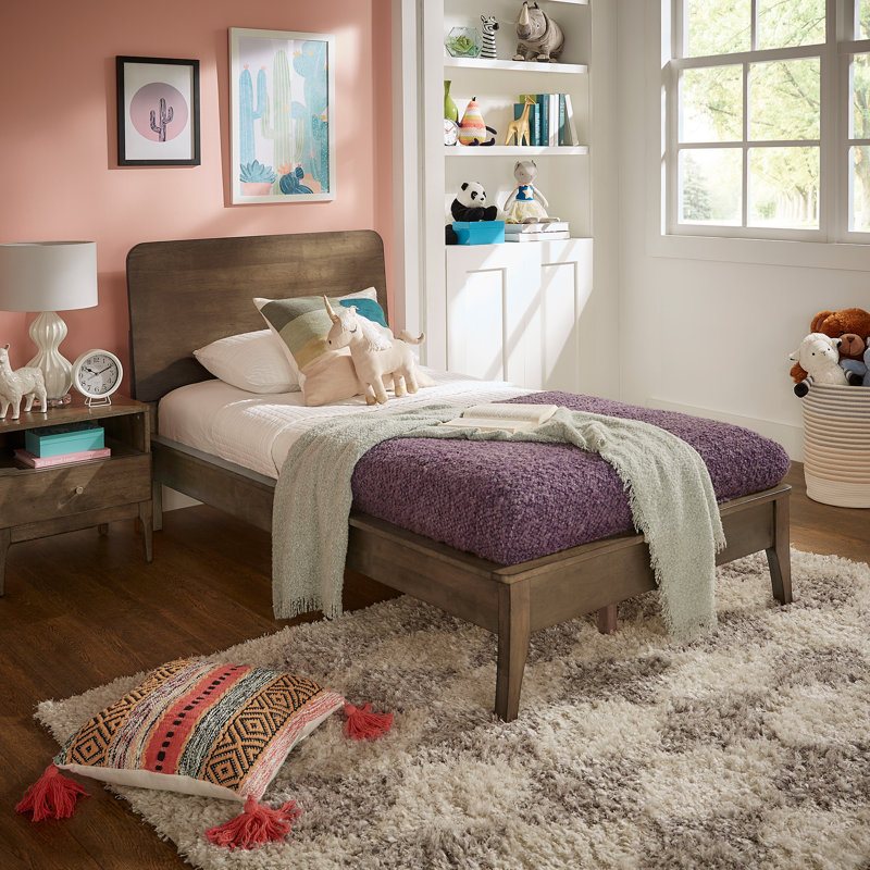 Olympia Platform Bed, Walnut, Twin
