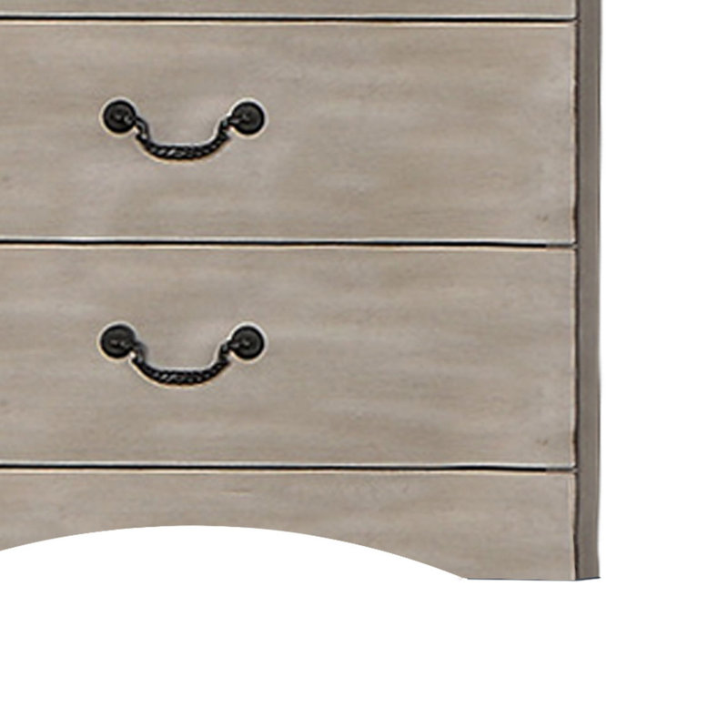 Commode 5 tiroirs Pennside, Brun clair