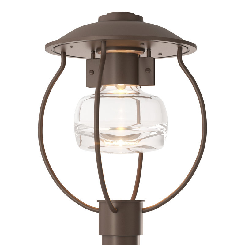 Mason Post Light - Clear Glass, Coastal Bronze