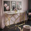 Andrico 120cm Glass Top Console Table-1762922685