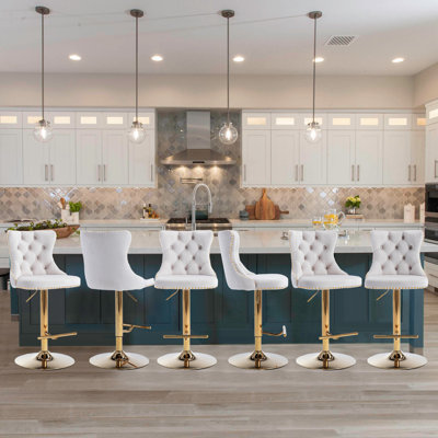 360°Swivel Adjustable Counter Height Bar Stools