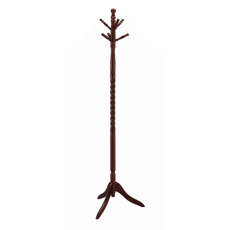 Portemanteau autoportant en bois 71,5 po, Brun clair