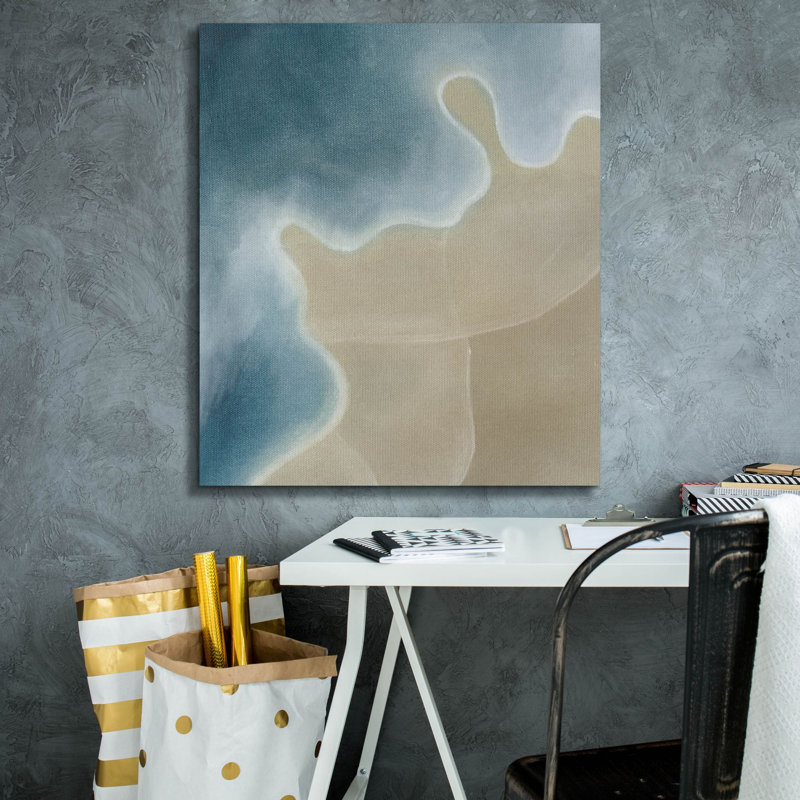 «Turning The Tides 1» par Grace Popp, art mural sur toile, 26 po x 30 po