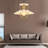 Elegant Adjustable Chandelier, Metal Body, 11.8 x 9.8 inches | Height: 11 - 50.4 inches | 1 x E27 Socket, Max 40W (Bulb Not Included) | Modern White Finish, Perfect for Living Room & Dining Areas, IP20 Rated-1391788111