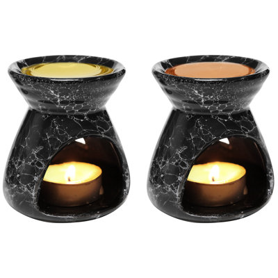 2 Piece Ceramic Tabletop Votive Holder Set