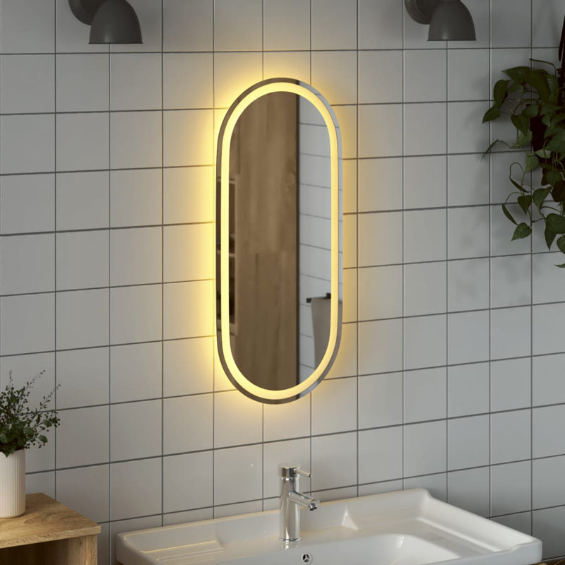 Miroir de salle de bain Jaisean, 31,5 po x 13,8 po