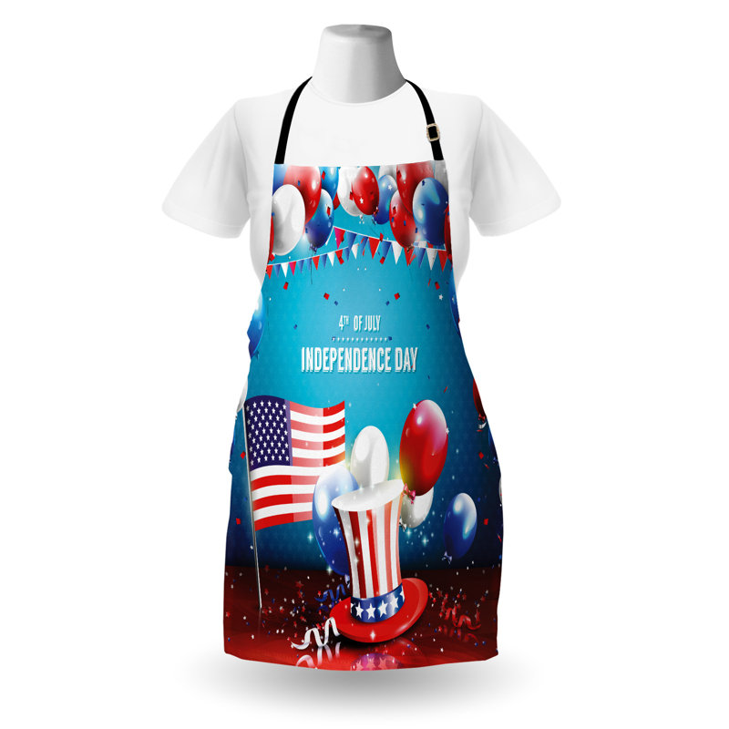 Independence Day No Pattern Bib Apron