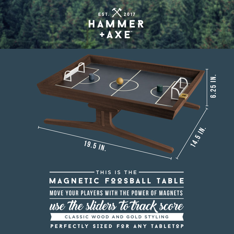 Hammer And Axe 2 Player Wood Foosball