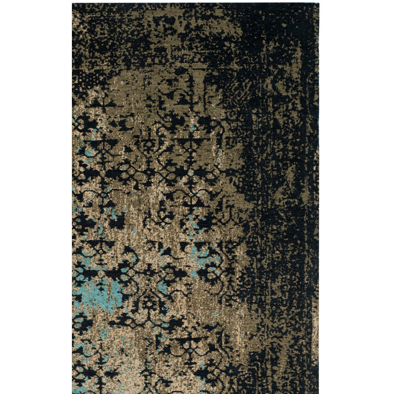 Alona Vintage Performance Abstract Rug, Rectangle 4' x 6'