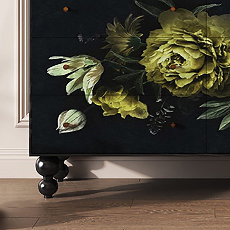 Unique Pattern Art Sideboard 53.1'' Sideboard
