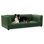 Confort confortable pour les chiens de taille moyenne et grande, olive, surdimensionné, moderne, rectangulaire, coussin moelleux, chiens surdimensionnés de 56,5 po x 26 po x 17 po