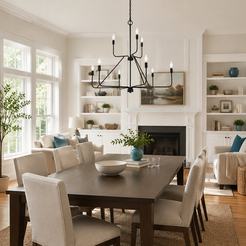 Ethon 9-Light Oversize Dimmable Tiered Chandelier