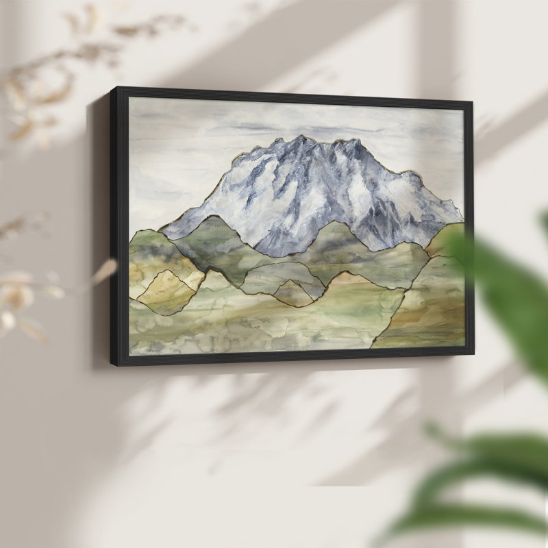 Mother of Waters -Framed Print - Restickable, H 22 po x l 28 po, Noir, noir, noir, noir