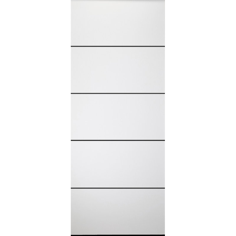 Smart Pro 4H Paneled Manufactured Wood Prefinished Standard Door Slab, 34" x 80"