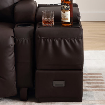End Table with Storage and Built-In Outlets