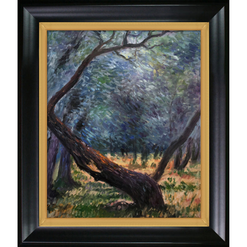 «Olive Trees (Study)» par Claude Monet, reproduction d'art sur toile encadrée, H 26 po x l 30 po x P 2 po