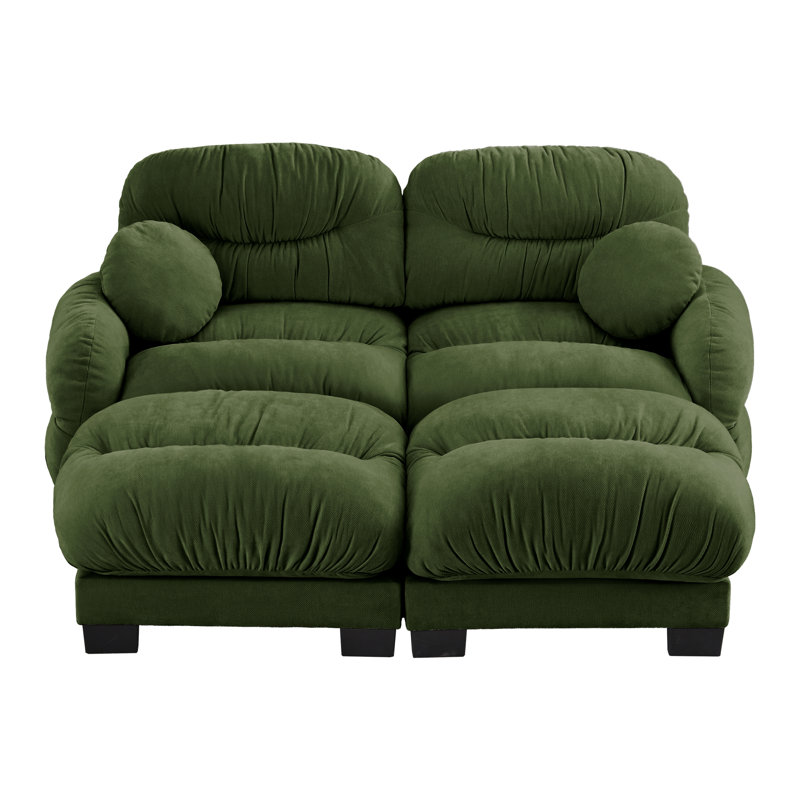 Compression Cozy Sectionals, Chenille 2 Seater Modern Home Lounge