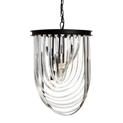 Berman - Light Black Crystal Pendant