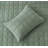 Square Stitch Embroidered Microfiber Quilt Set-88061301-88061302
