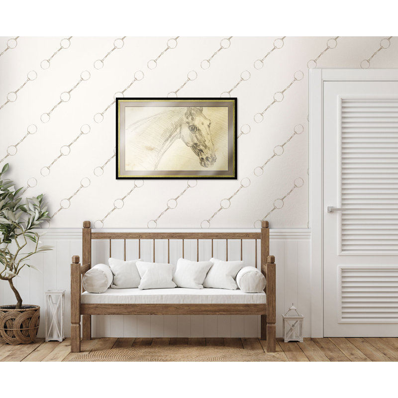 Bridal III 33' L x 20.5" W  Wallpaper Roll, Perlino
