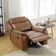 Caleb 2 Piece Microsuede Manual Reclining Living Room Set with Cupholder & Storage