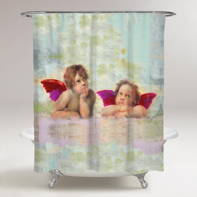 Rideau de douche simple sai tristitia angelus Firkins