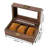 Watch Storage Box Display Case with Removable Pillows Clear Window Design All-Round Protection Large Capacity Dust-Proof Watch Organizer