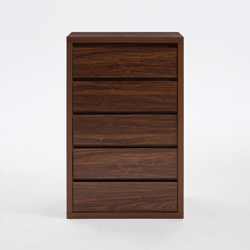 Fere 30" W 5-Drawer Dresser, Mahogany Brown