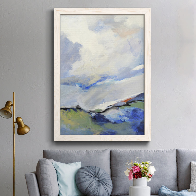 AROund the Clouds III, impression sur papier encadrée, Blanc, H 37,5 po x l 27,5 po x P 1,5 po