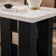 Ensemble de table de bar et tabouret de bar blanc MIKHA