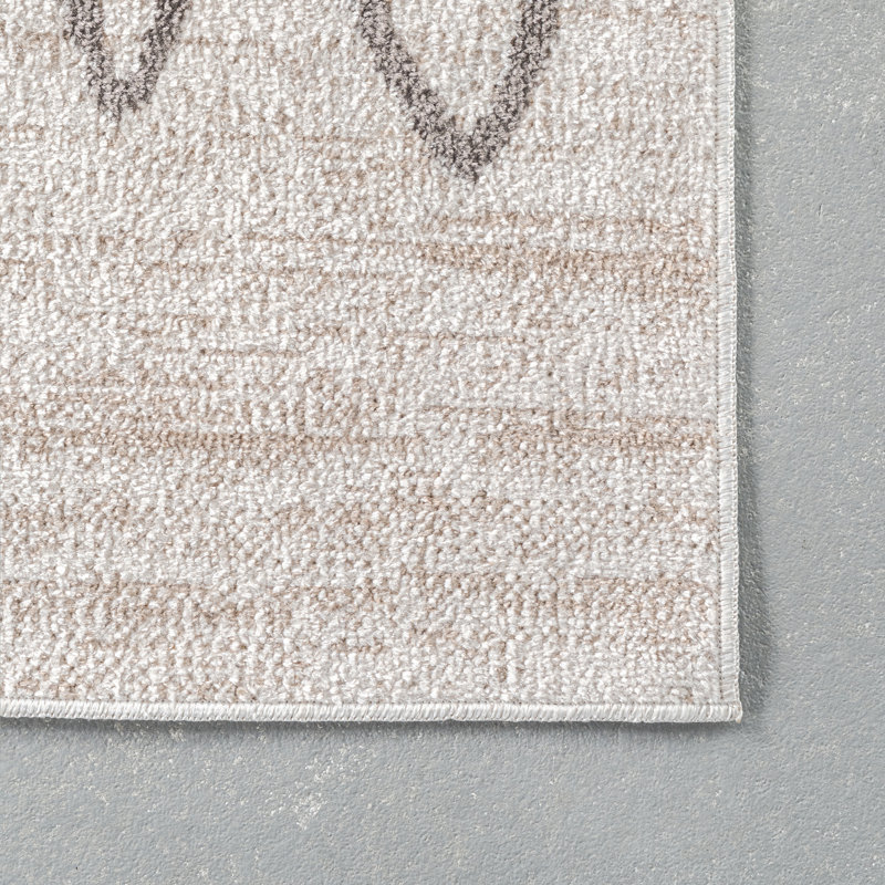 Copenhagan Trellis Machine-Washable Area Rug, Rectangle 3'3" x 5'