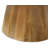 60" Natural Rounded Solid Wood Pedestal Base Dining Table