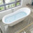 68.9" x 31" Clawfoot Soaking Acrylic Bathtub