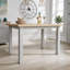 Grey With Oak Top 1.2M Two Tone Wooden Dining Kitchen Table