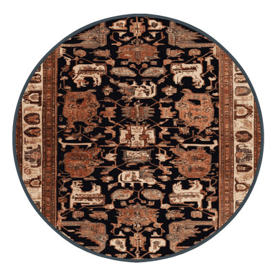 Tapis brun lavable à la machine