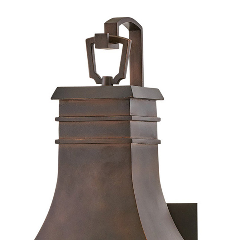 Beacon Hill Brown 2 - Bulb 23" H Seeded Glass Outdoor Wall Lantern