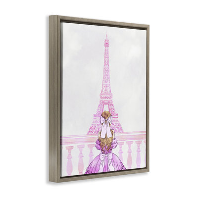 Pink Gown & Eiffel Tower Floating Frame, design by Ziwei Li