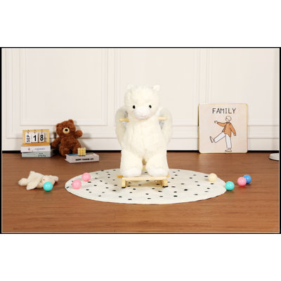 Jouet à bascule en peluche doux avec grelots, marionnettes et ceinture de sécurité pour tout-petits de 1 à 3 ans, certifié par la SCP