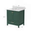 Meuble-lavabo avec cadre en bois massif 30 po, meuble-lavabo autoportant avec lavabo vert-1955426545-1955426546