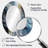 Blue And White Transcendent Brushstrokes II - Large Oval Wall Mirror On Metal-1862064208