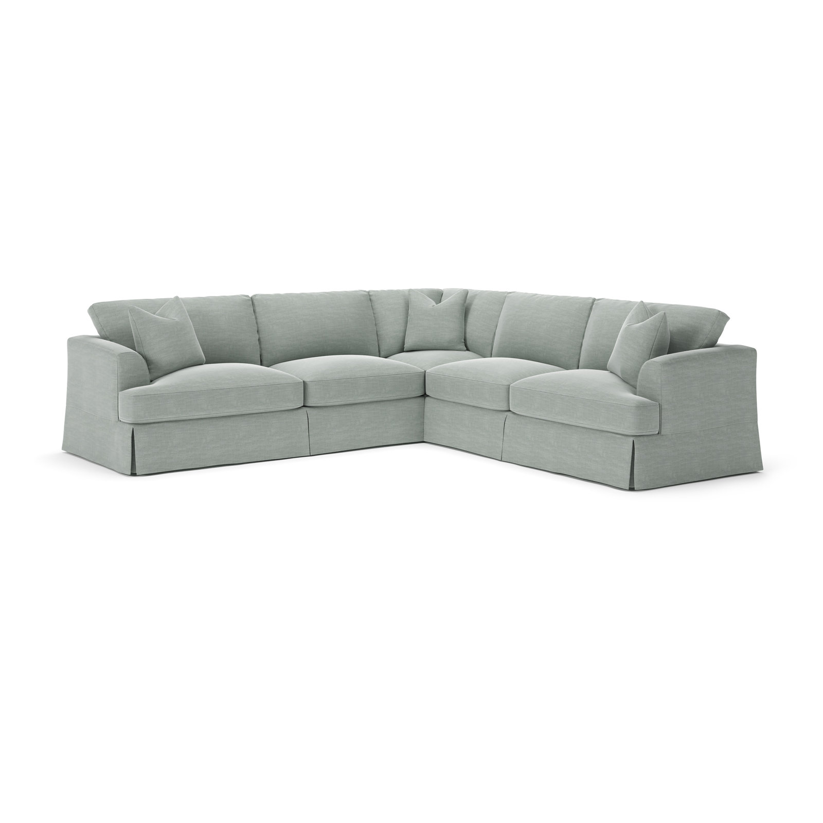 Lucia Sectional, Right Hand Facing, Conversation Capri Basketweave